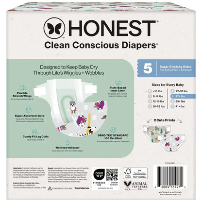 The Honest Company Clean Conscious Disposable Diapers Winter Wags & Adorably A-moosing